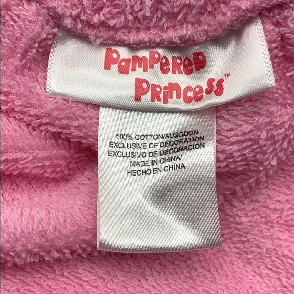 Pampered Princes - Girls Pink Towel Wrap 7/8 (M) - Picture 5 of 7